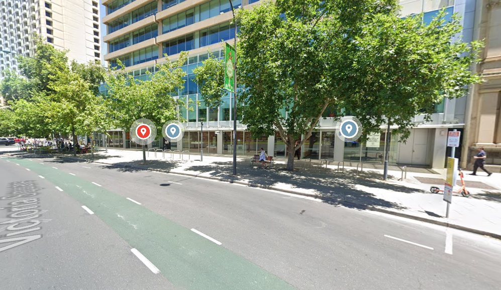 Street View of Accessible Drop Off Location - Town Square